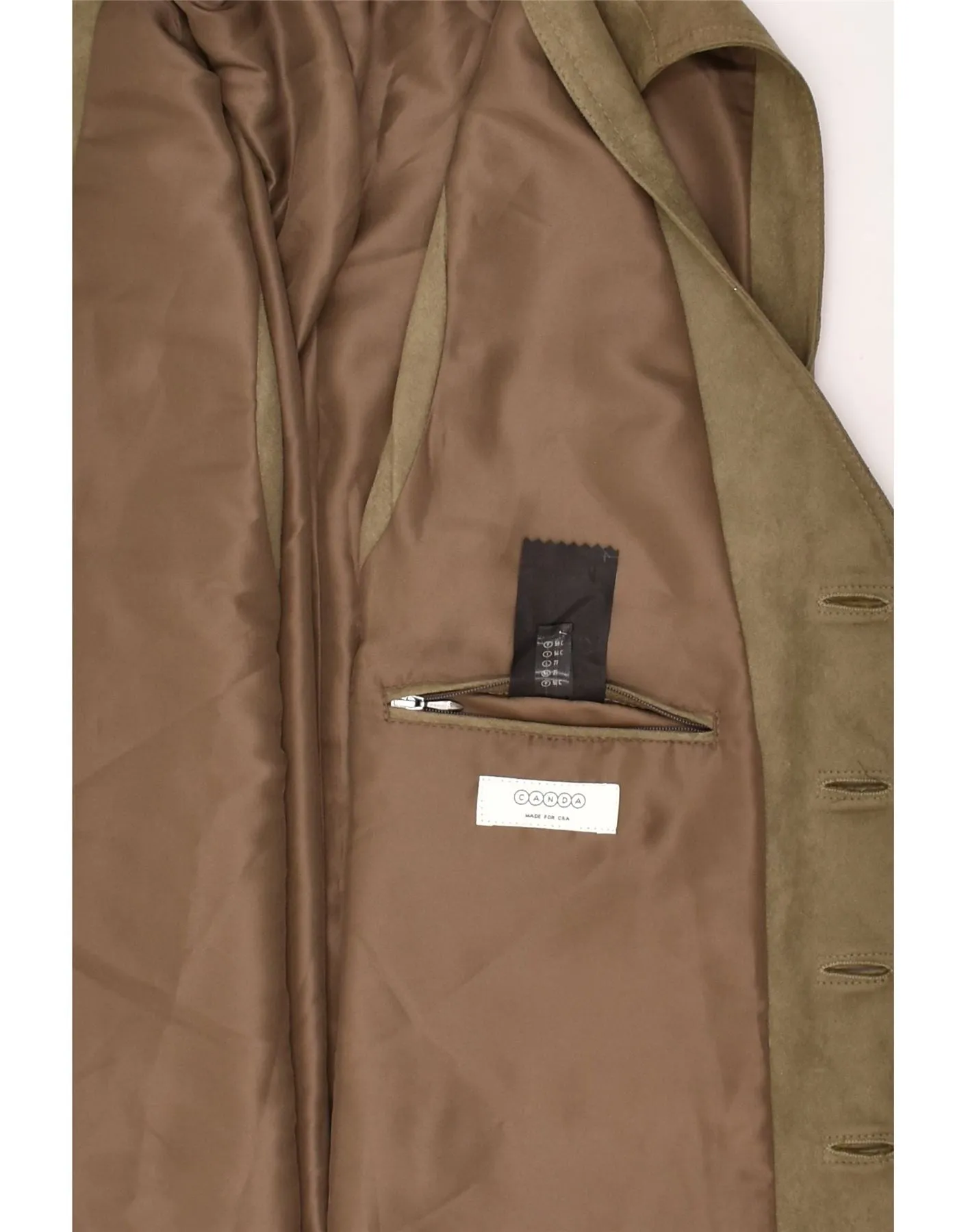 C&A Mens Slim Fit Gilet IT 54 2XL Brown Polyester