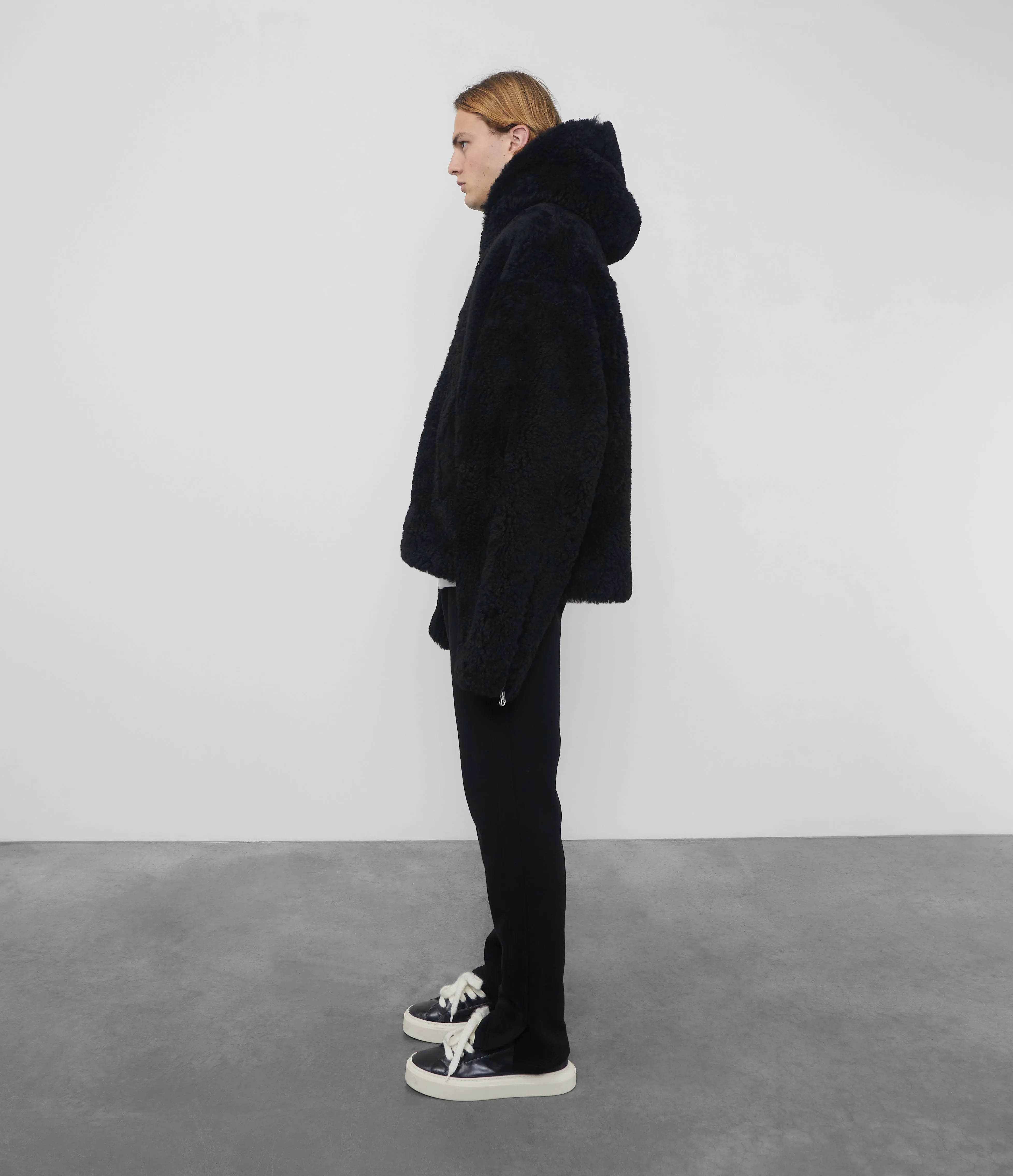 CB HOODED SHEARLING JACKET
