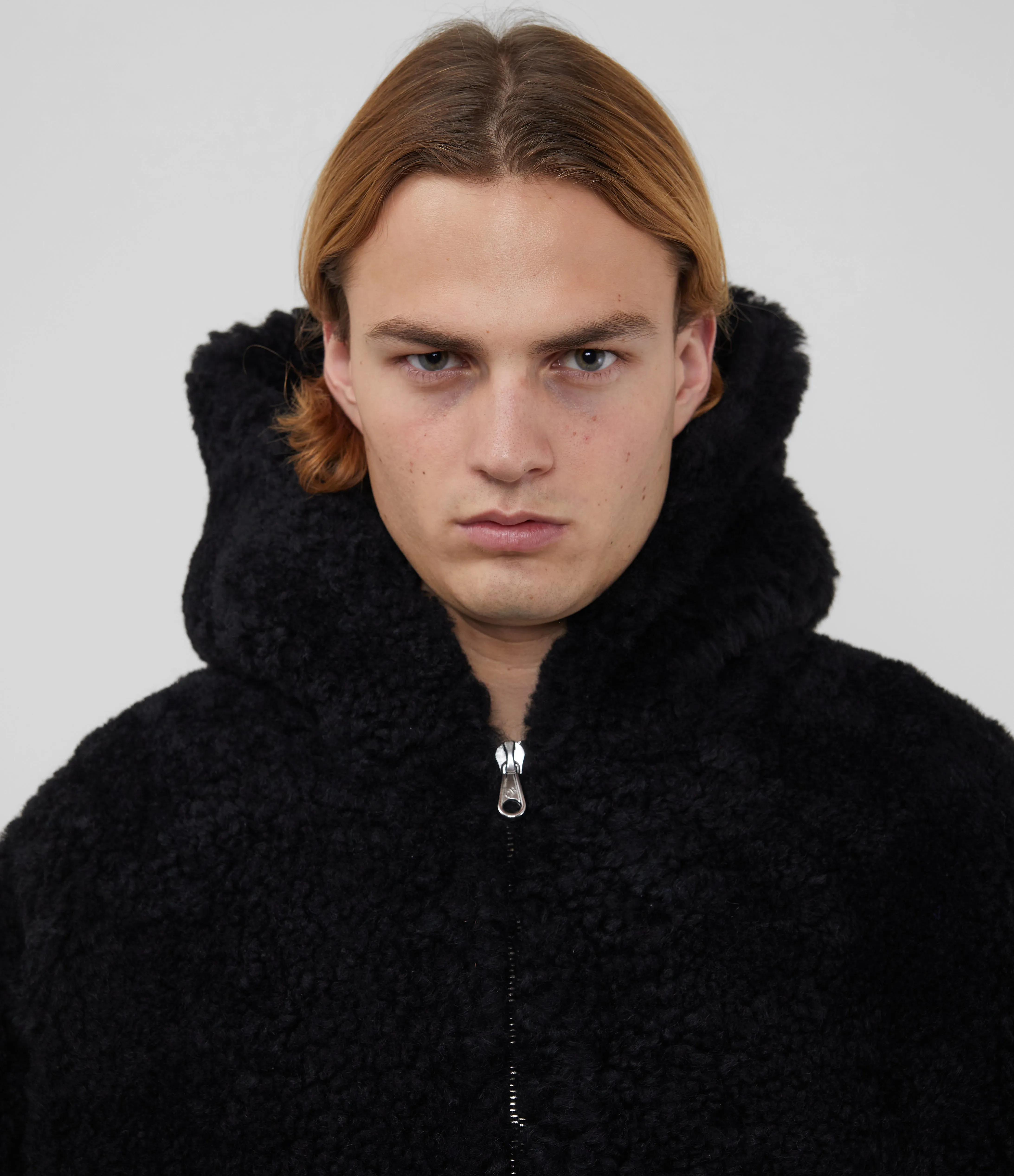 CB HOODED SHEARLING JACKET