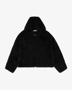 CB HOODED SHEARLING JACKET