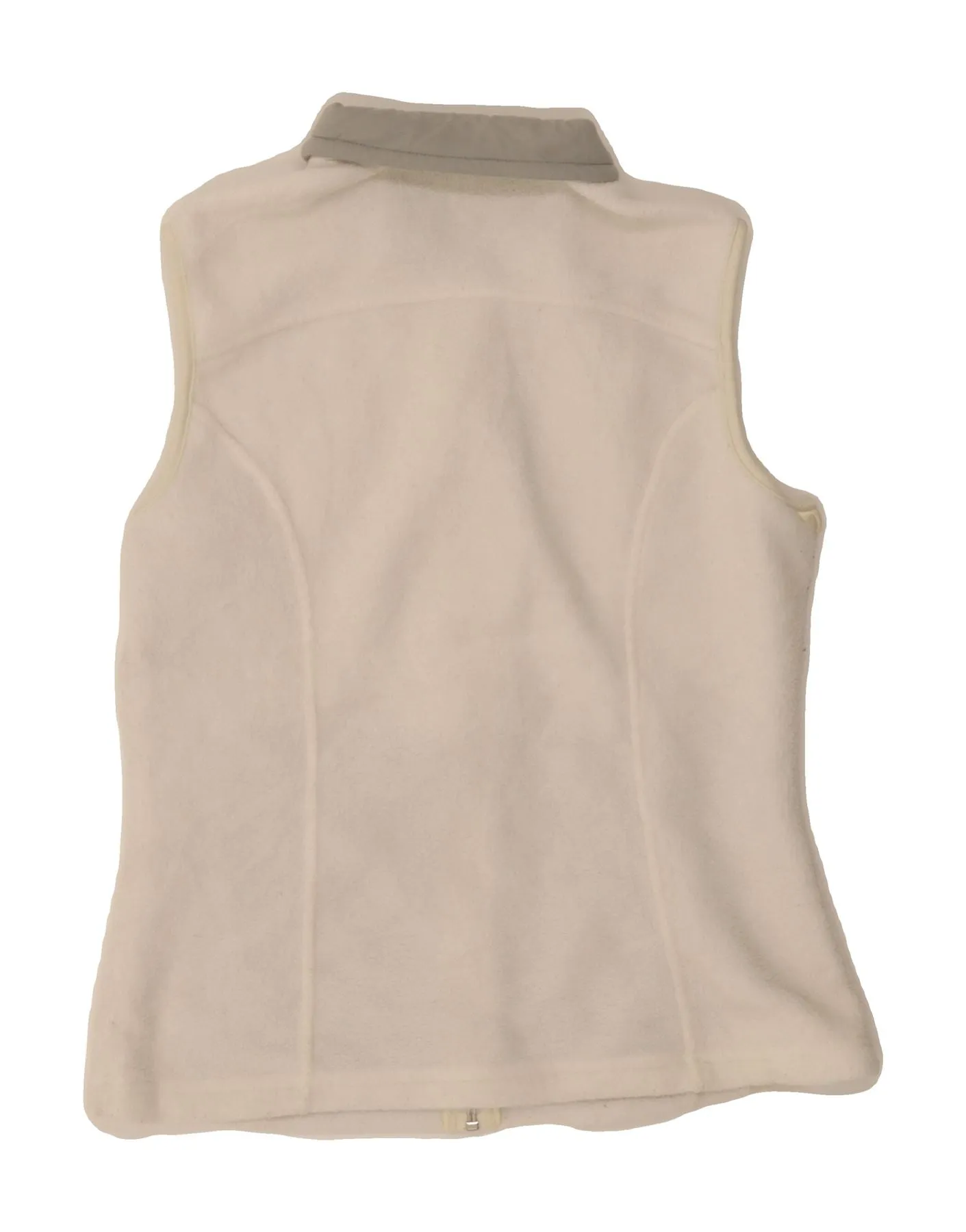 EDDIE BAUER Womens Fleece Gilet UK 8 Small White Polyester
