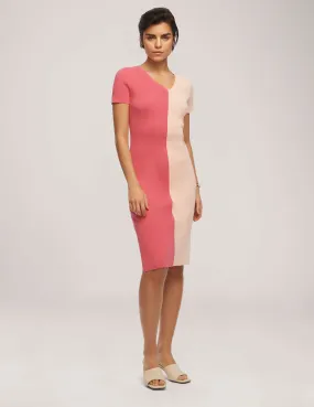 Half/Half Rib Sweater Dress- Sale