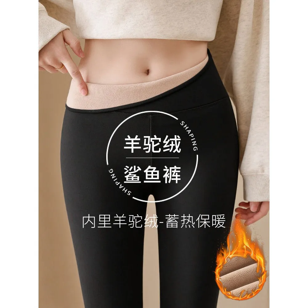 INSTOCK-Shark pants for women to wear as outerwear