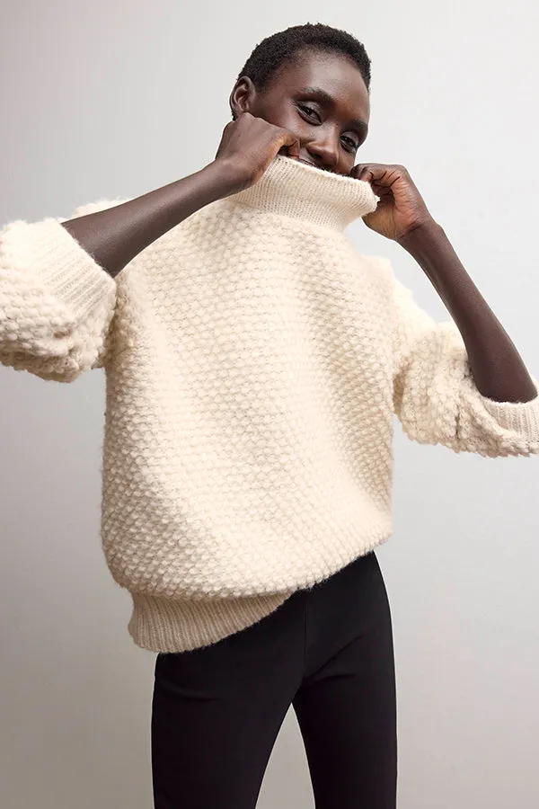 Lea Sweater - Loop Knit :: Snow