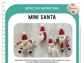 Mini Santa Instructions PDF