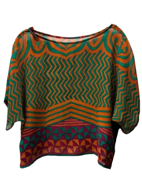Mitski Sheer Avatar Pure Silk Boxy Top