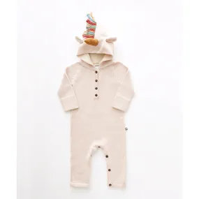 Oeuf Unicorn Hooded Jumper Lt Pink