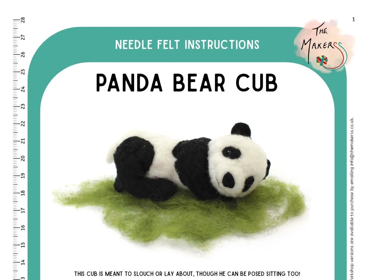 Panda Bear Cub Instructions PDF