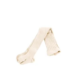 Ribbed Tights - Linen