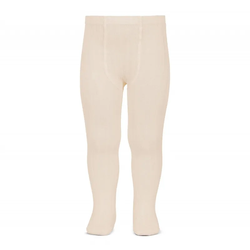 Ribbed Tights - Linen