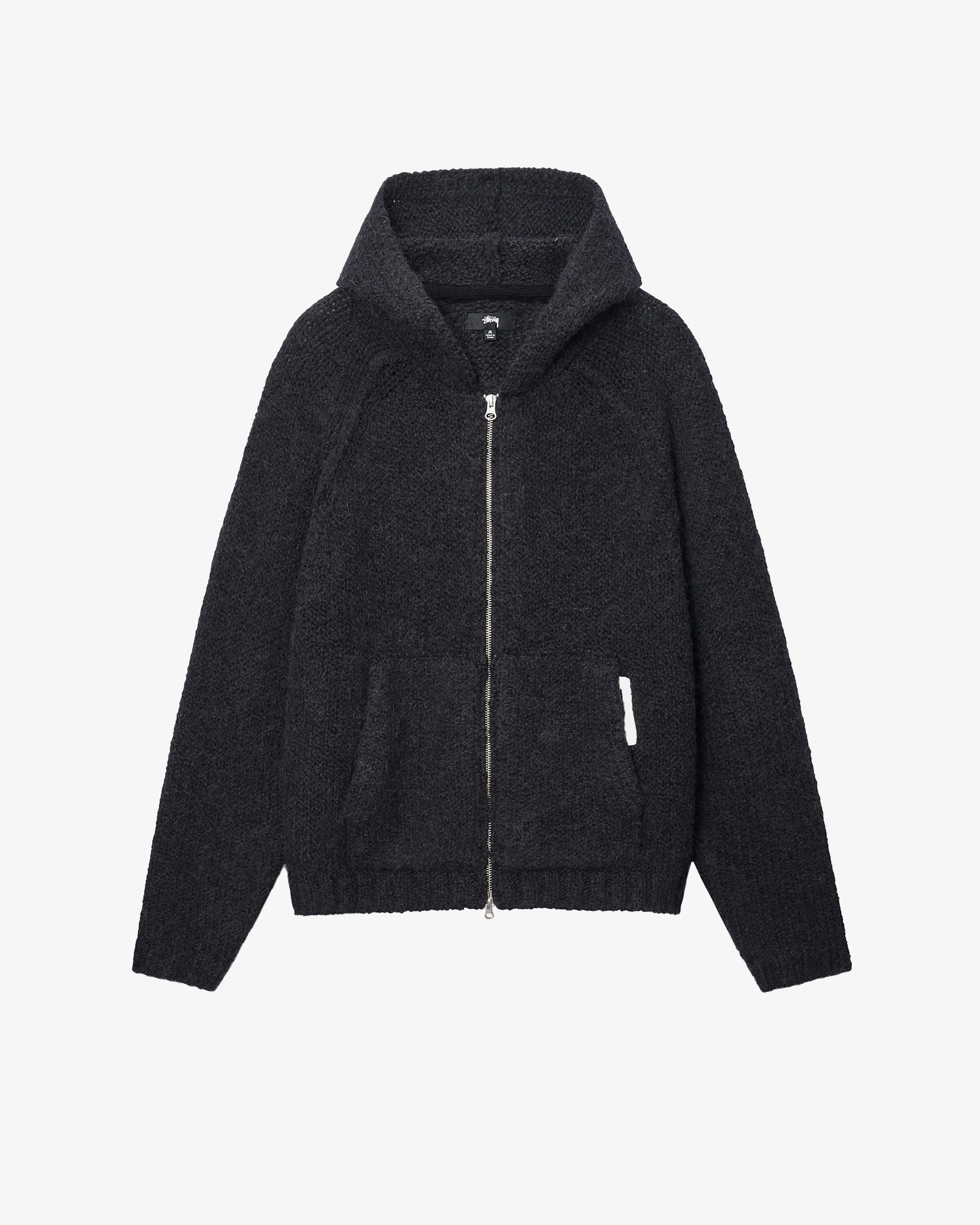 Stüssy - Men's Chunky Sweater Zip Hoodie - (Black)