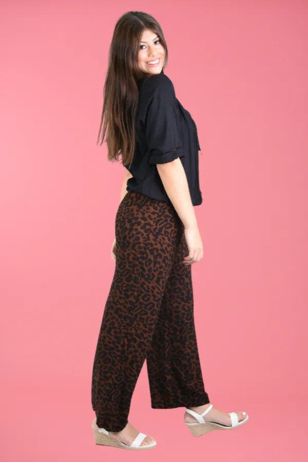 VGLP067 - LONG ROUCHED PANTS - JAGUAR